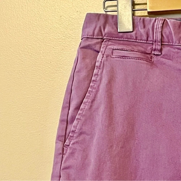 GAP| Purple Lived-In Flat Front Shorts Cotton Chino Front Button Size US 28 - Picture 3 of 7